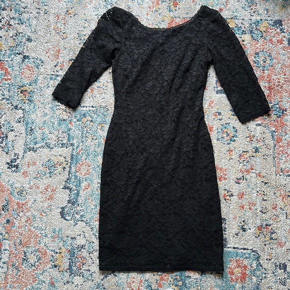 Laundry black lace dress size 0 - Picture 1 of 5